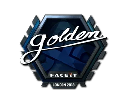 Naklejka | Golden (foliowana) | Londyn 2018
