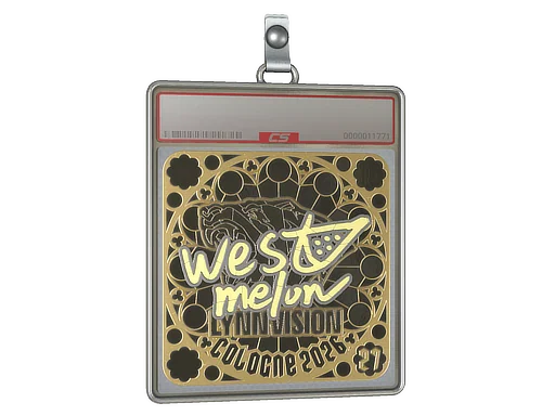 Klistermärkesfodral | westmelon (guld, rankad) | Cologne 2026