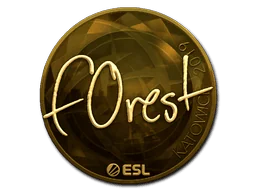 Aufkleber | f0rest (Gold) | Kattowitz 2019
