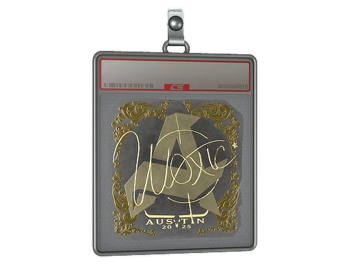 Placa de Adesivo | woxic (Dourado) | Austin 2025