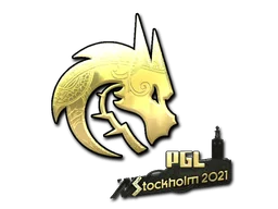 Naklejka | Team Spirit (złota) | Sztokholm 2021