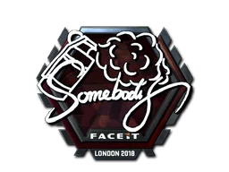 Naklejka | somebody (foliowana) | Londyn 2018