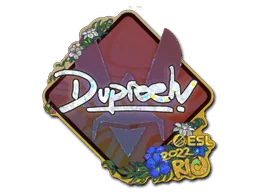 Klistermärke | dupreeh (glitter) | Rio 2022