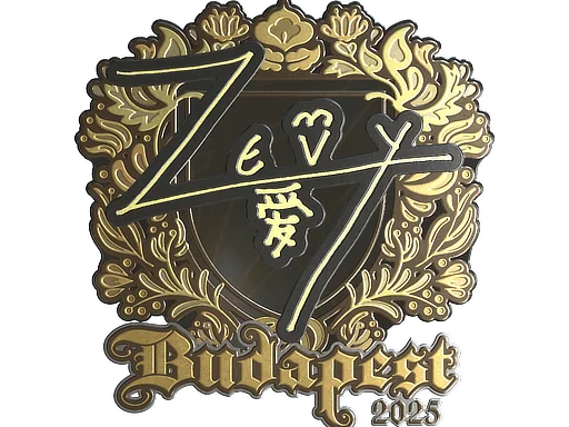 印花 | zevy（金色）| 2025年布达佩斯锦标赛
