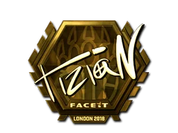 Naklejka | tiziaN (złota) | Londyn 2018