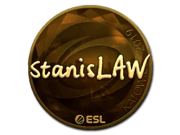 Aufkleber | stanislaw (Gold) | Kattowitz 2019