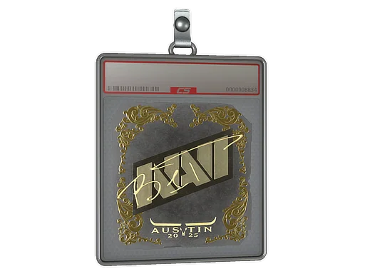 Placa de Adesivo | b1t (Dourado) | Austin 2025