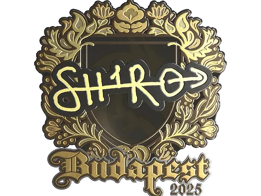 Adesivo | sh1ro (Dourado) | Budapeste 2025