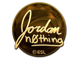 Aufkleber | n0thing (Gold) | Kattowitz 2019