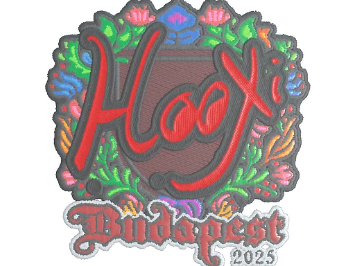 Pegatina | HooXi (bordada) | Budapest 2025
