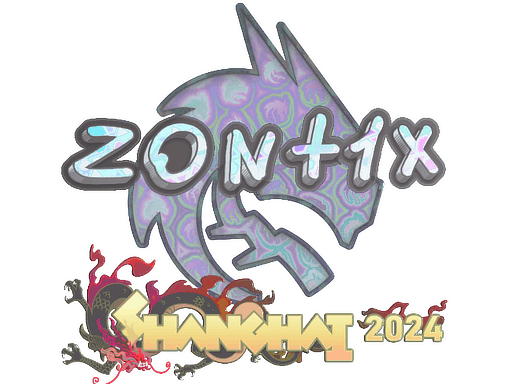 Naklejka | zont1x (holograficzna) | Szanghaj 2024