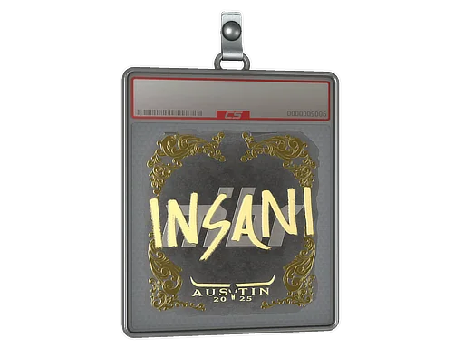 Placa de Adesivo | insani (Dourado) | Austin 2025