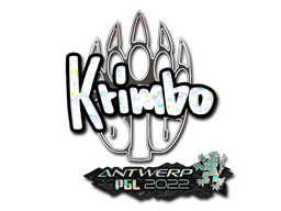 Naklejka | Krimbo (brokatowa) | Antwerpia 2022