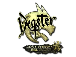 Klistermärke | degster (Guld) | Antwerp 2022