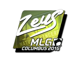Pegatina | Zeus (reflectante) | MLG Columbus 2016