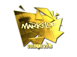 Klistermärke | markeloff (Guld) | Cologne 2016