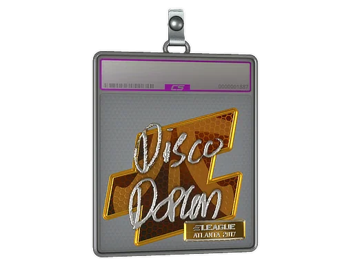 Klistermärkesfodral | disco doplan (Foil) | Atlanta 2017