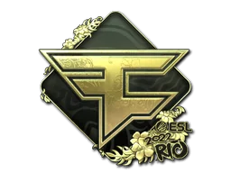 Naklejka | FaZe Clan (złota) | Rio 2022