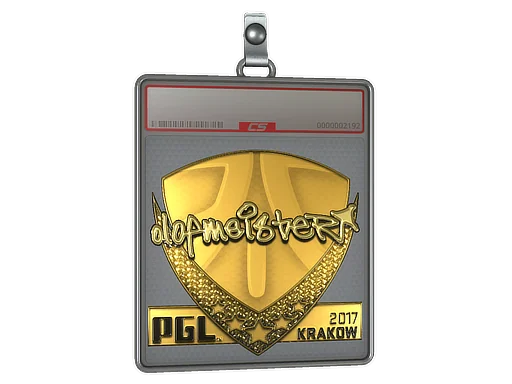 Placa de Adesivo | olofmeister (Dourado) | Cracóvia 2017