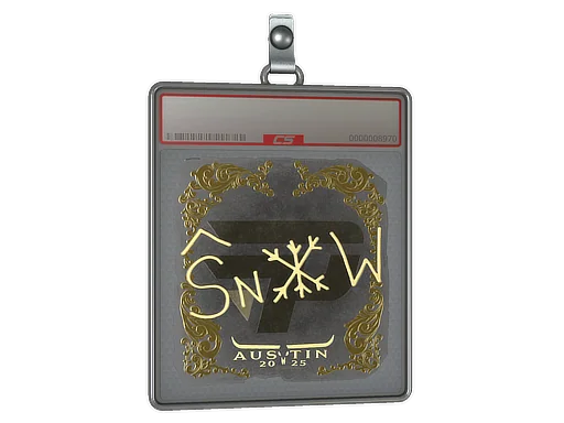 Placa de Adesivo | snow (Dourado) | Austin 2025