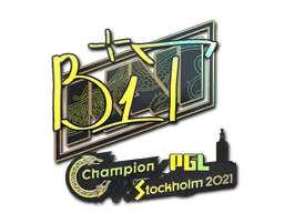 Naklejka | b1t (holograficzna) | Sztokholm 2021
