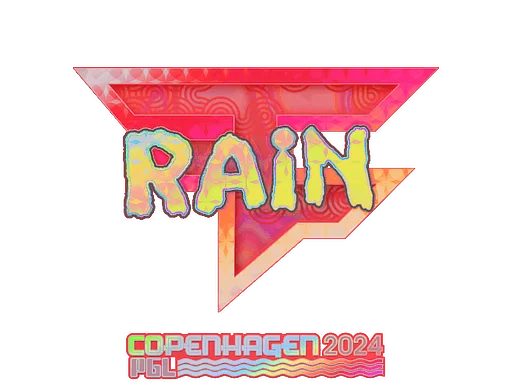 Adesivo | rain (Holográfico) | Copenhague 2024
