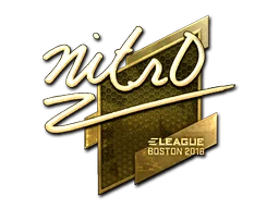 Aufkleber | nitr0 (Gold) | Boston 2018
