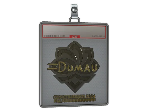 Placa de pegatinas | dumau (dorada) | Copenhague 2024