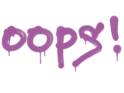 Sealed Graffiti | Oops (Bazooka Pink)