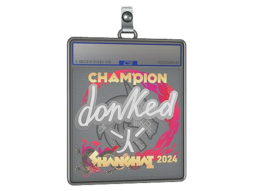 Placa de Adesivo | donk | Campeões do Xangai 2024