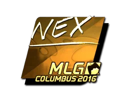 Sticker | nex (Gold) | MLG Columbus 2016