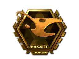 Aufkleber | mousesports (Gold) | London 2018