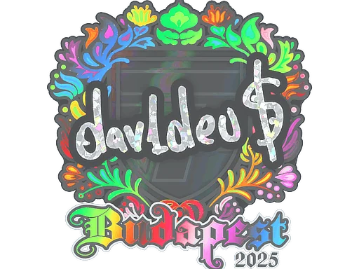 Adesivo | dav1deuS (Holográfico) | Budapeste 2025