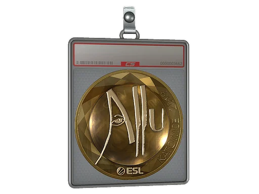 Placa de Adesivo | allu (Dourado) | Katowice 2019