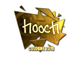 Klistermärke | hooch (Guld) | Cologne 2016
