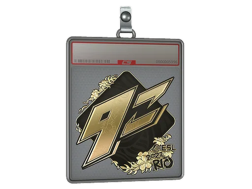Placa de Adesivo | 9z Team (Dourado) | Rio 2022