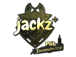 Naklejka | JACKZ (złota) | Sztokholm 2021