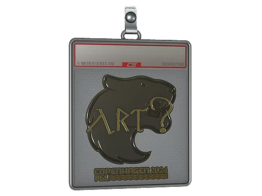 Placa de Adesivo | arT (Dourado) | Copenhague 2024