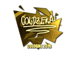 Klistermärke | coldzera (Guld) | Cologne 2016