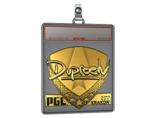 Sticker Slab | dupreeh (Gold) | Krakow 2017