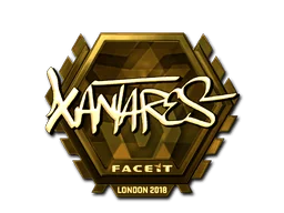 Klistermärke | XANTARES (Guld) | London 2018