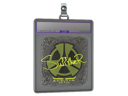 Placa de pegatinas | Swisher (reflectante) | Austin 2025