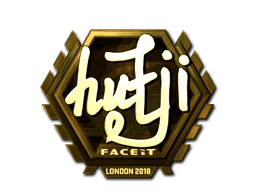 Adesivo | hutji (Dourado) | Londres 2018