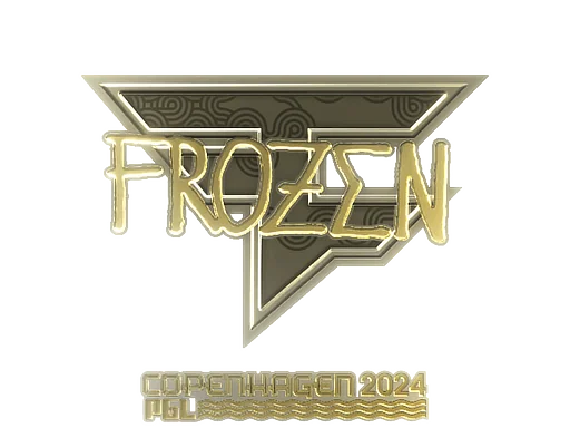 Pegatina | frozen (dorada) | Copenhague 2024