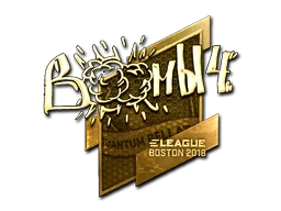 Adesivo | Boombl4 (Dourado) | Boston 2018