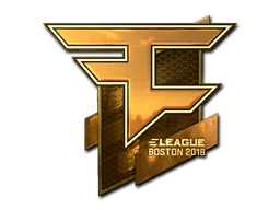Adesivo | FaZe Clan (Dourado) | Boston 2018