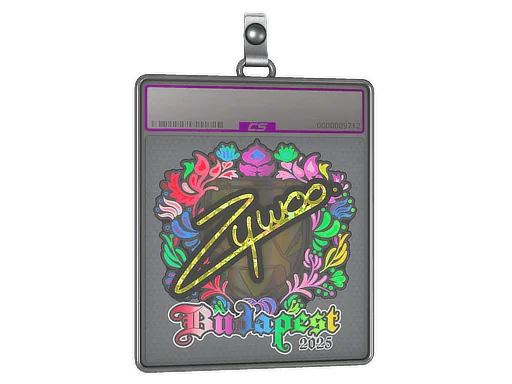 Placa de pegatinas | ZywOo (holográfica) | Budapest 2025