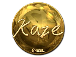 Aufkleber | Kaze (Gold) | Kattowitz 2019