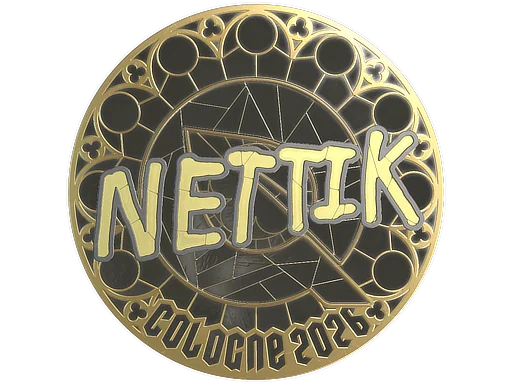 Pegatina | nettik (dorada) | Colonia 2026