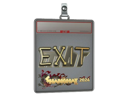 Aufkleberhülle | exit (Gold) | Shanghai 2024